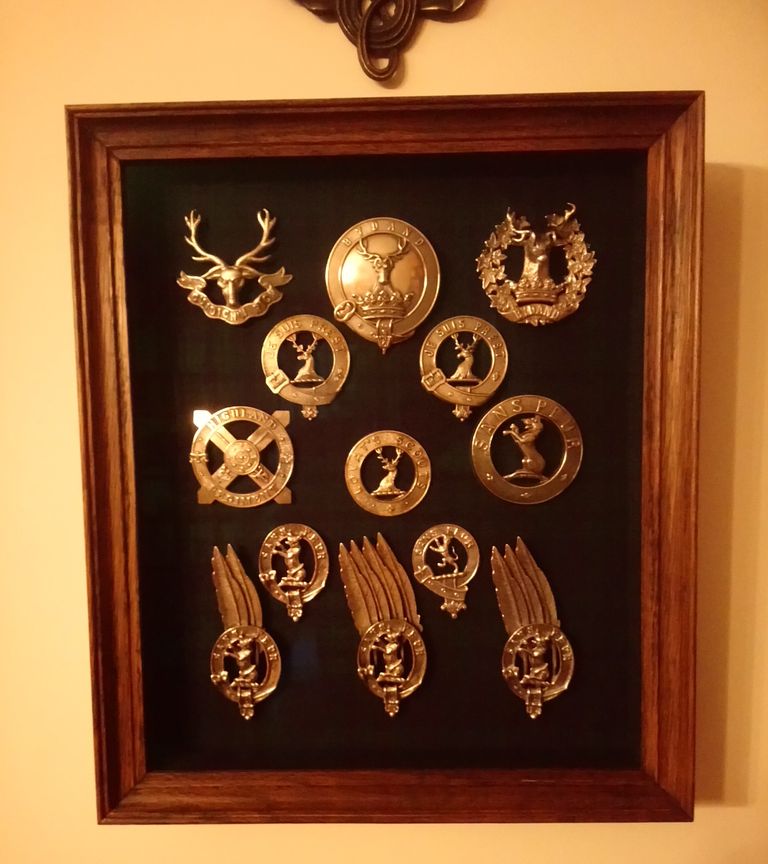 Regimental Cap Badges.